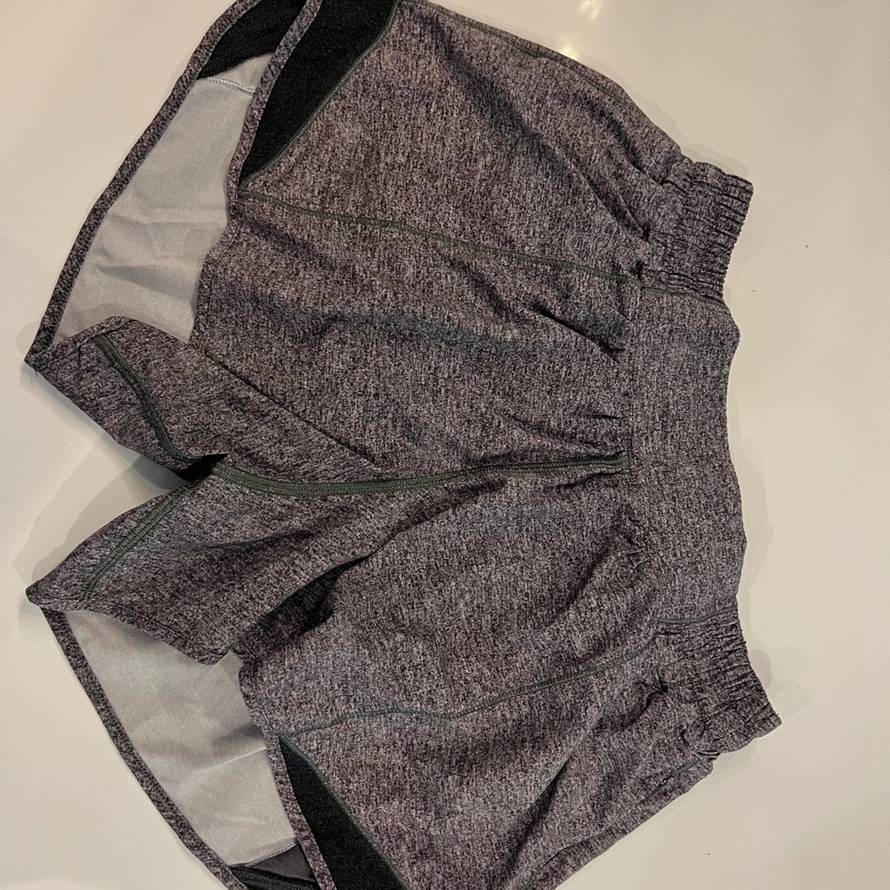 Lululemon Gray Hotty-Hot Shorts